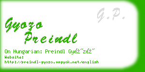 gyozo preindl business card